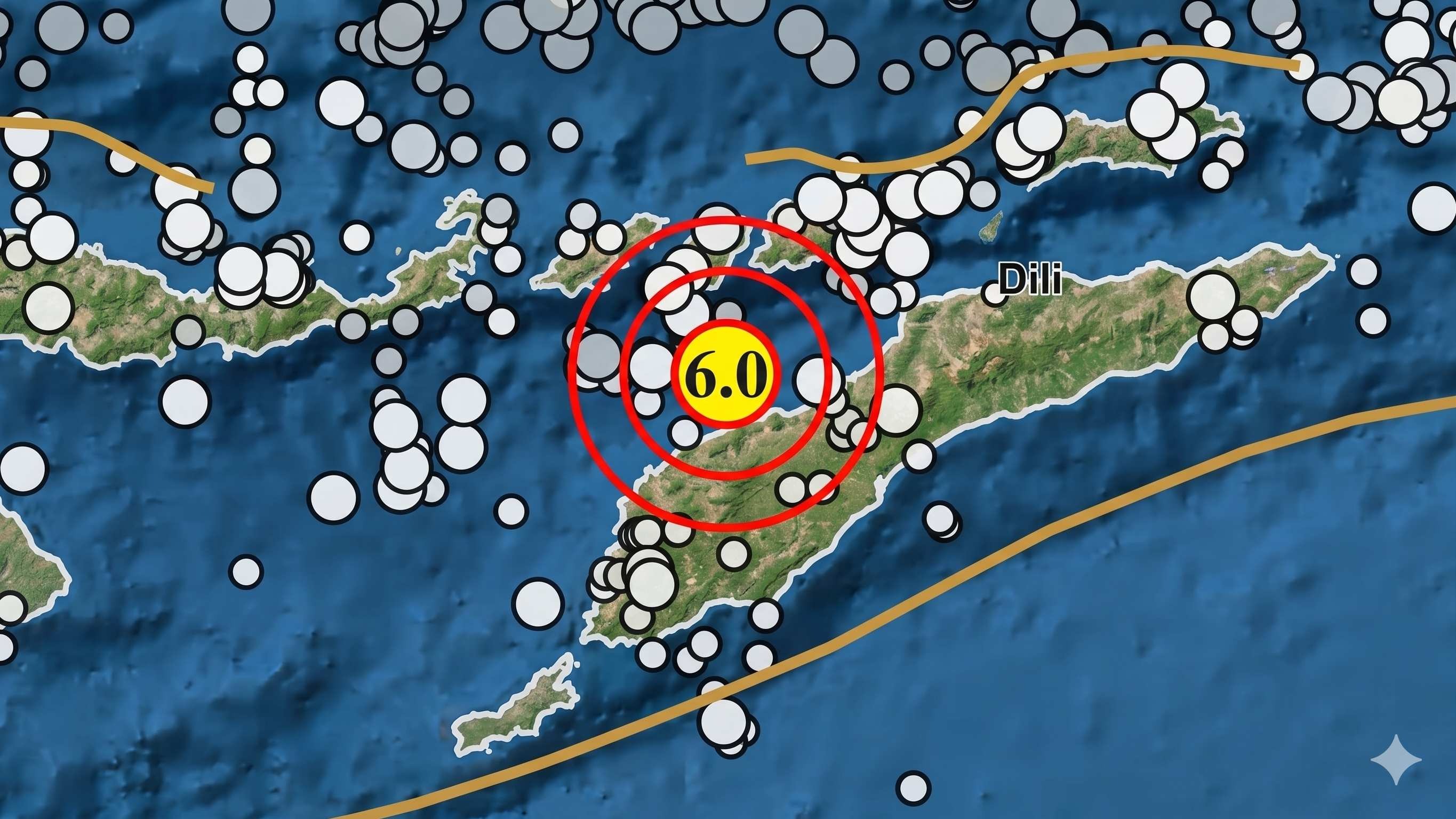 NTT Diguncang Gempa Magnitudo 6,0 Berpusat di Laut Timor Tengah Utara