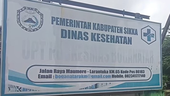 Puskesmas Boganatar Kabupaten Sikka Terdampak Erupsi Gunung Berapi Lewotobi Laki-Laki