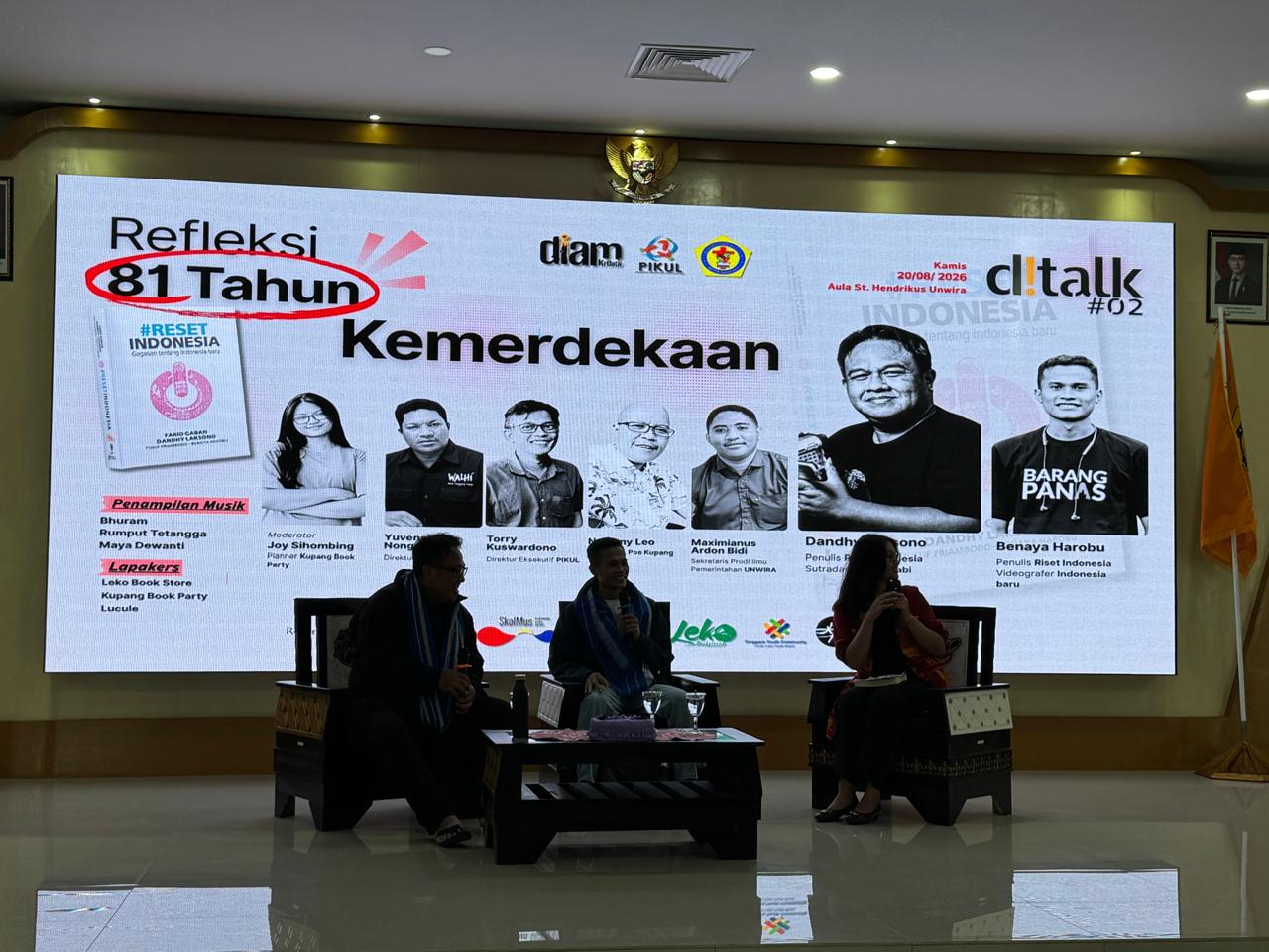 Bedah #RESET INDONESIA di Kupang, Dandhy Laksono: Setelah 81 Tahun Kemerdekaan, Kesenjangan Ekonomi Masih Ada