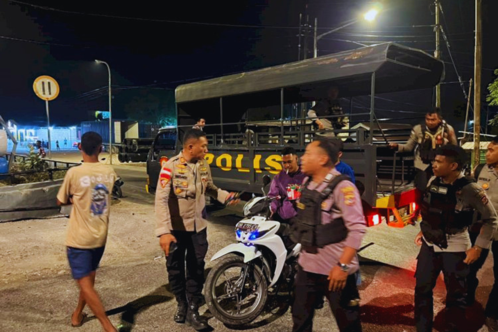 Polresta Kupang Kota Bubarkan Kerumunan Pemuda yang Diduga Hendak Balap Liar